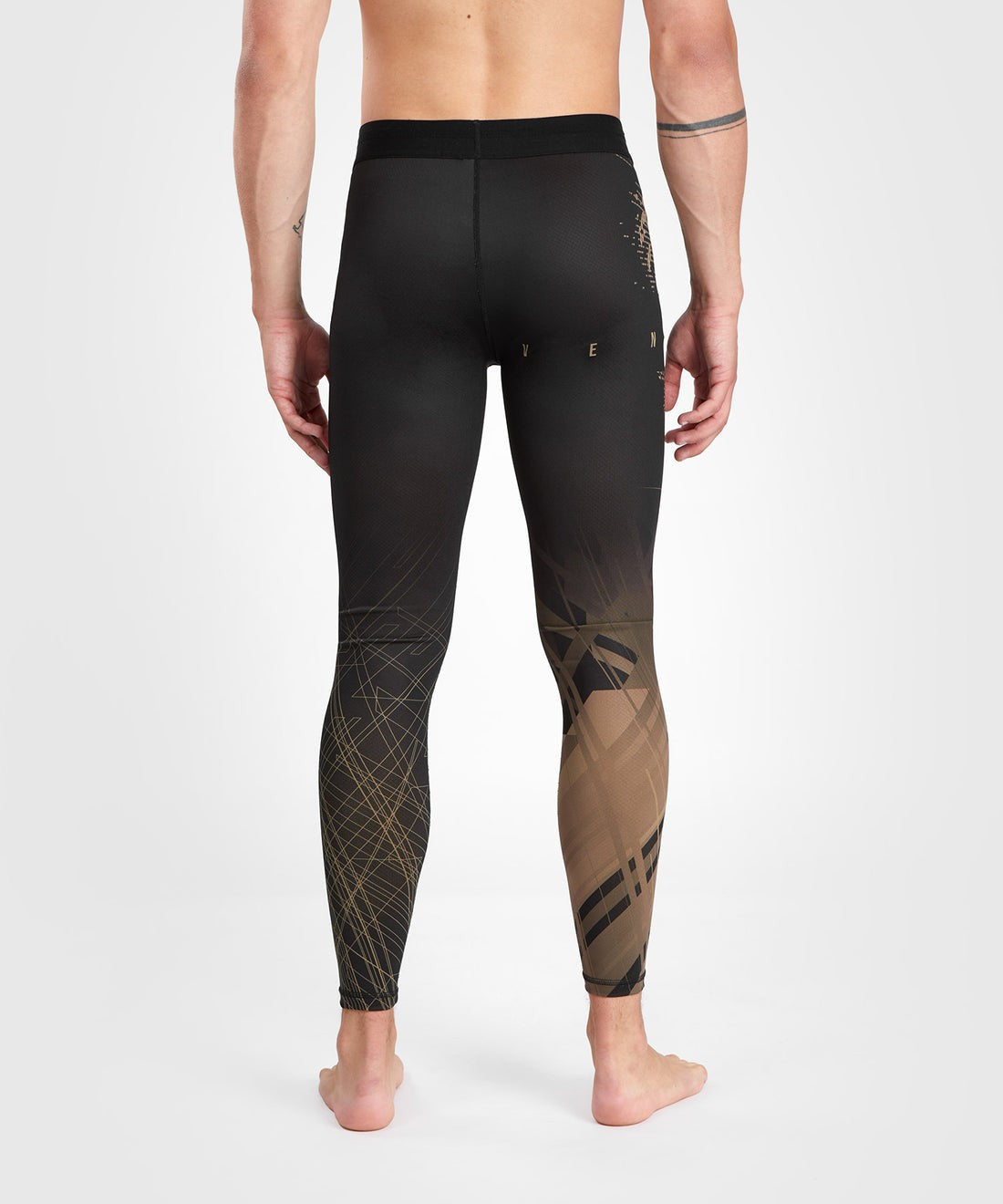 Venum Legginsy Męskie Gorilla Jungle Czarno Piaskowe