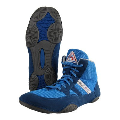 La Sport Buty Zapaśnicze Dla dzieci Niebieskie