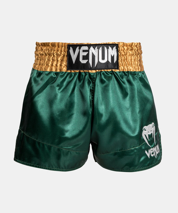 Venum Spodenki Muay Thai Classic Zielone/Złote/Białe
