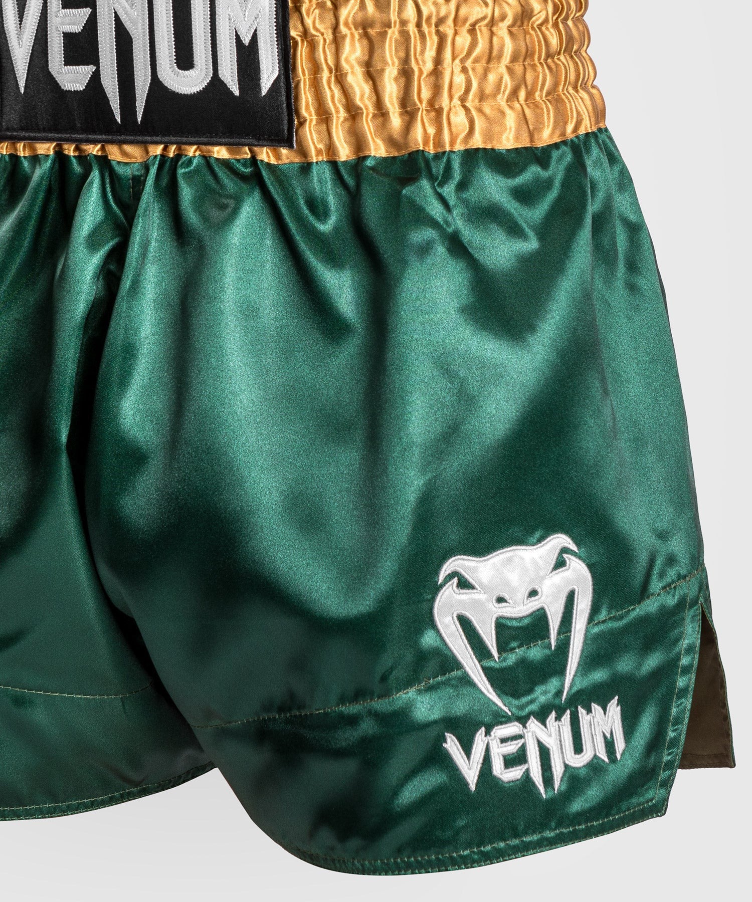 Venum Spodenki Muay Thai Classic Zielone/Złote/Białe