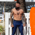 Extreme Hobby Legginsy Męskie BADGE granatowe