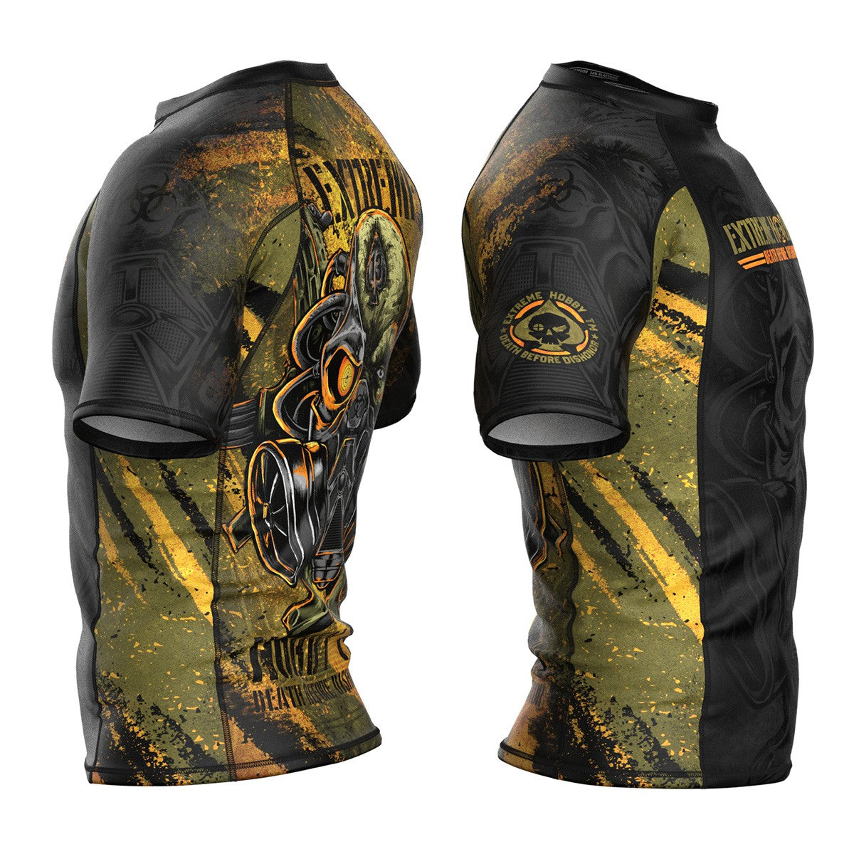 Extreme Hobby Rashguard Męski krótki rękaw DBD CZARNY