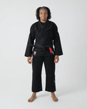 KiNGZ Kimono/Gi BJJ Damskie The One Czarne/Rose z białym pasem w komplecie