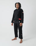 KiNGZ Kimono/Gi BJJ Damskie The One Czarne/Rose z białym pasem w komplecie