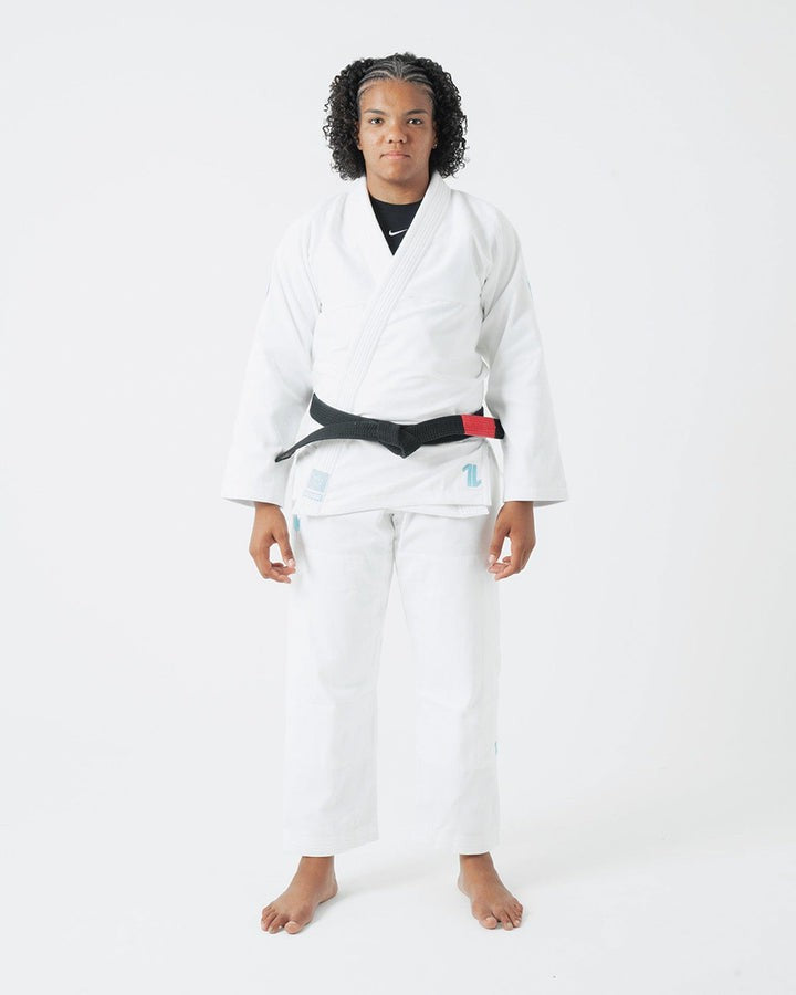 KiNGZ Kimono/Gi BJJ Damskie The One SkyBlue z białym pasem w komplecie