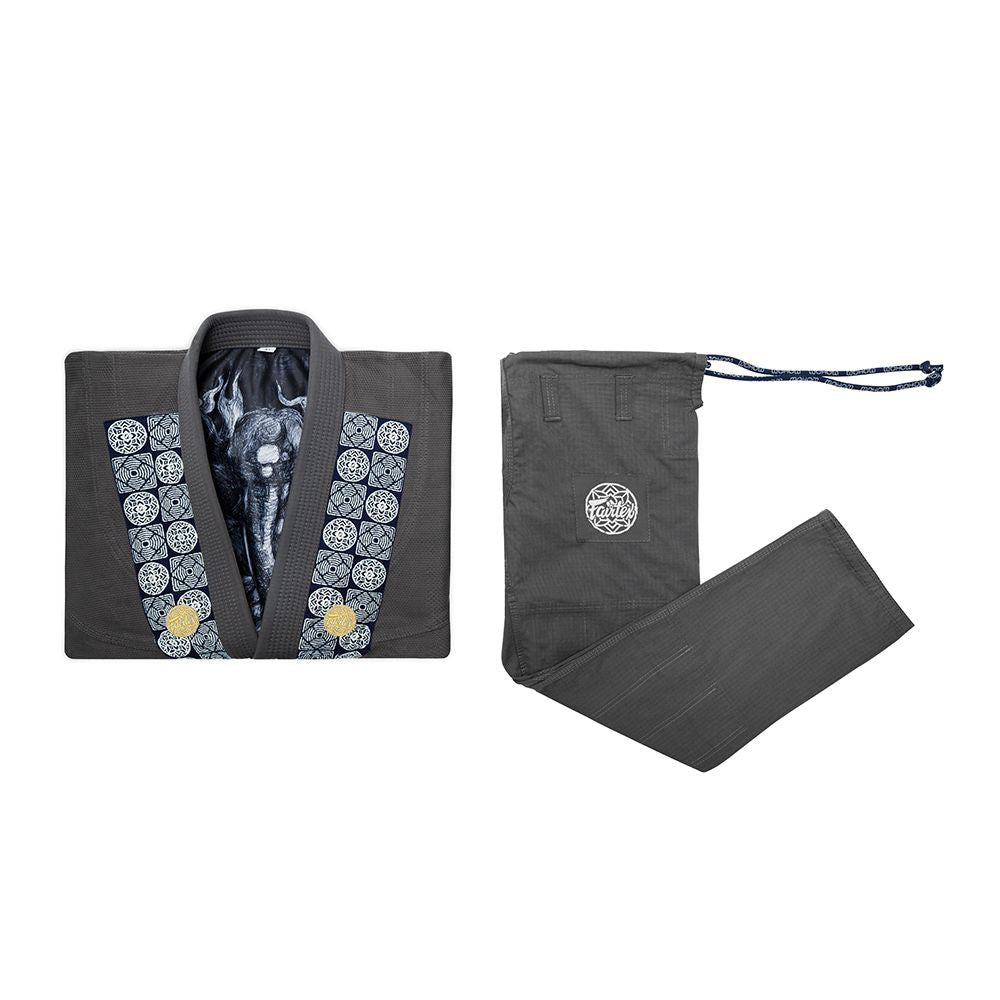 Fairtex Kimono/Gi Premium do BJJ Męskie MOHOM Szare
