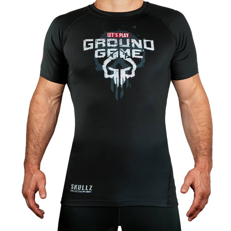 Ground Game Rashguard Męski krótki rękaw Skullz