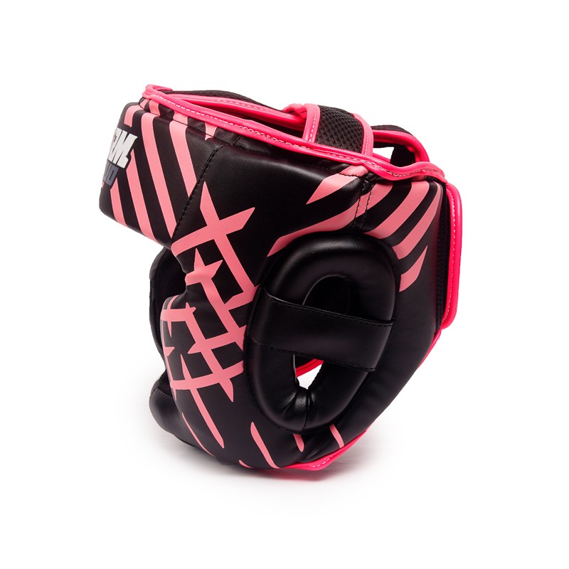 StormCloud Kask Bokserski Lynx Czarno-Różowy