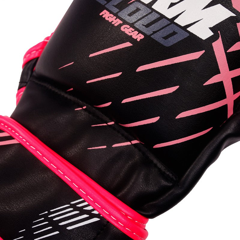 StormCloud Rękawice do MMA Lynx Sparingowe Czarno-Różowe 7oz