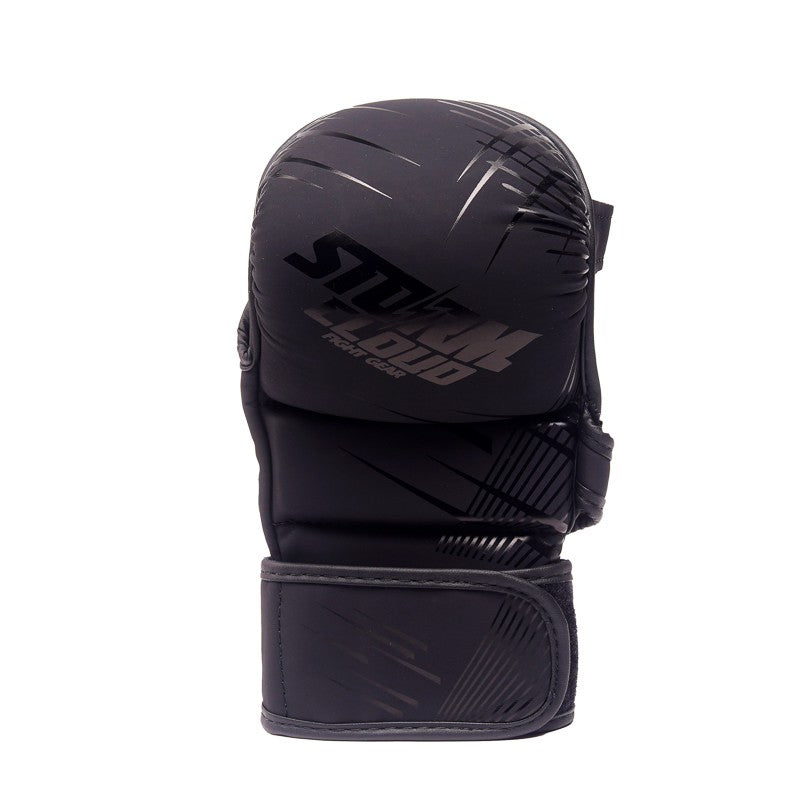 StormCloud Rękawice MMA StarFall Sparingowe Czarno-Czarne 7oz