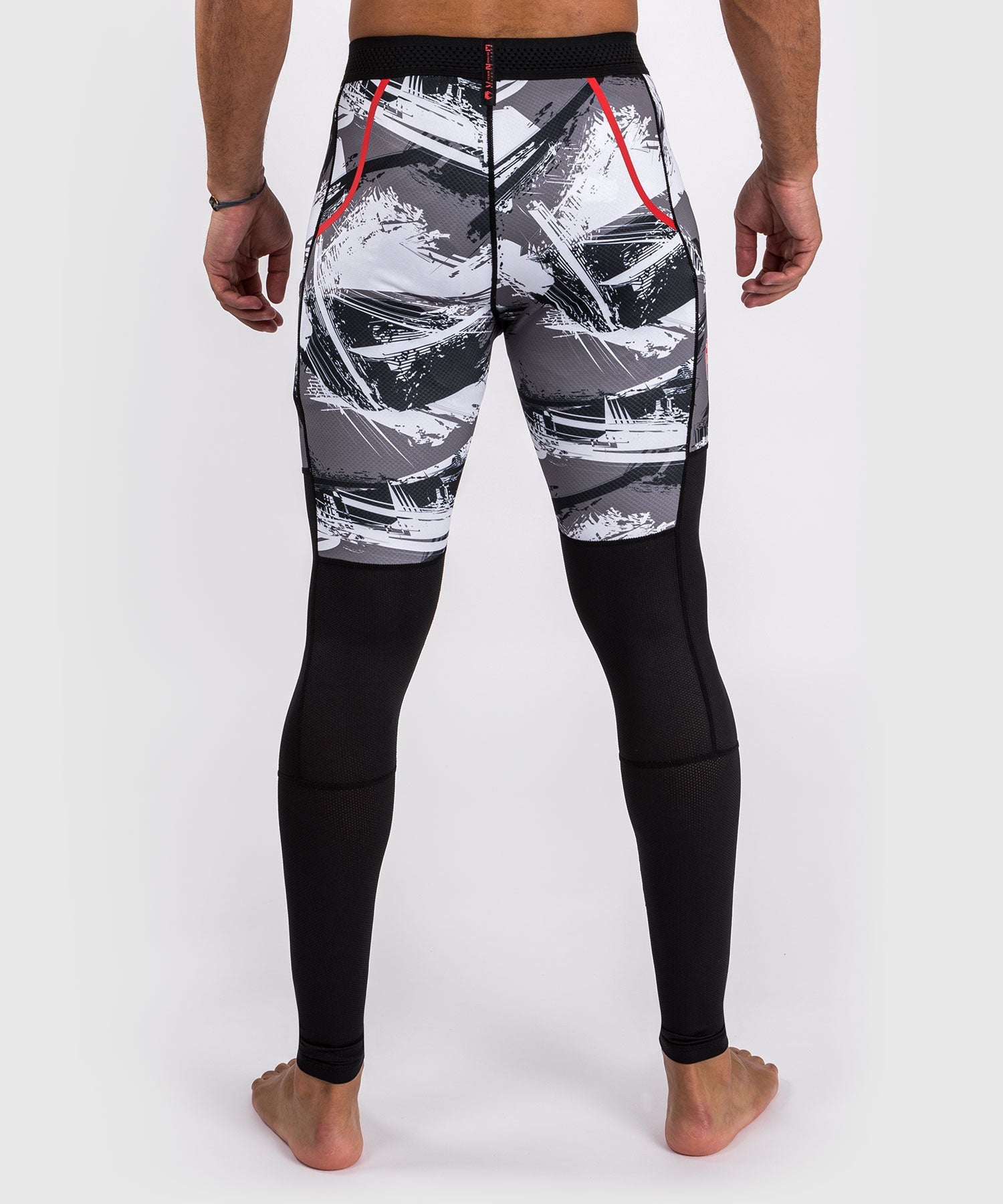 Venum Legginsy treningowe Męskie Electron 3.0 Szaro-Czerwone