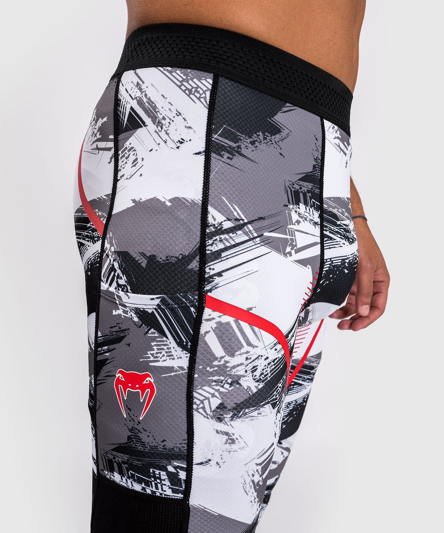 Venum Legginsy treningowe Męskie Electron 3.0 Szaro-Czerwone