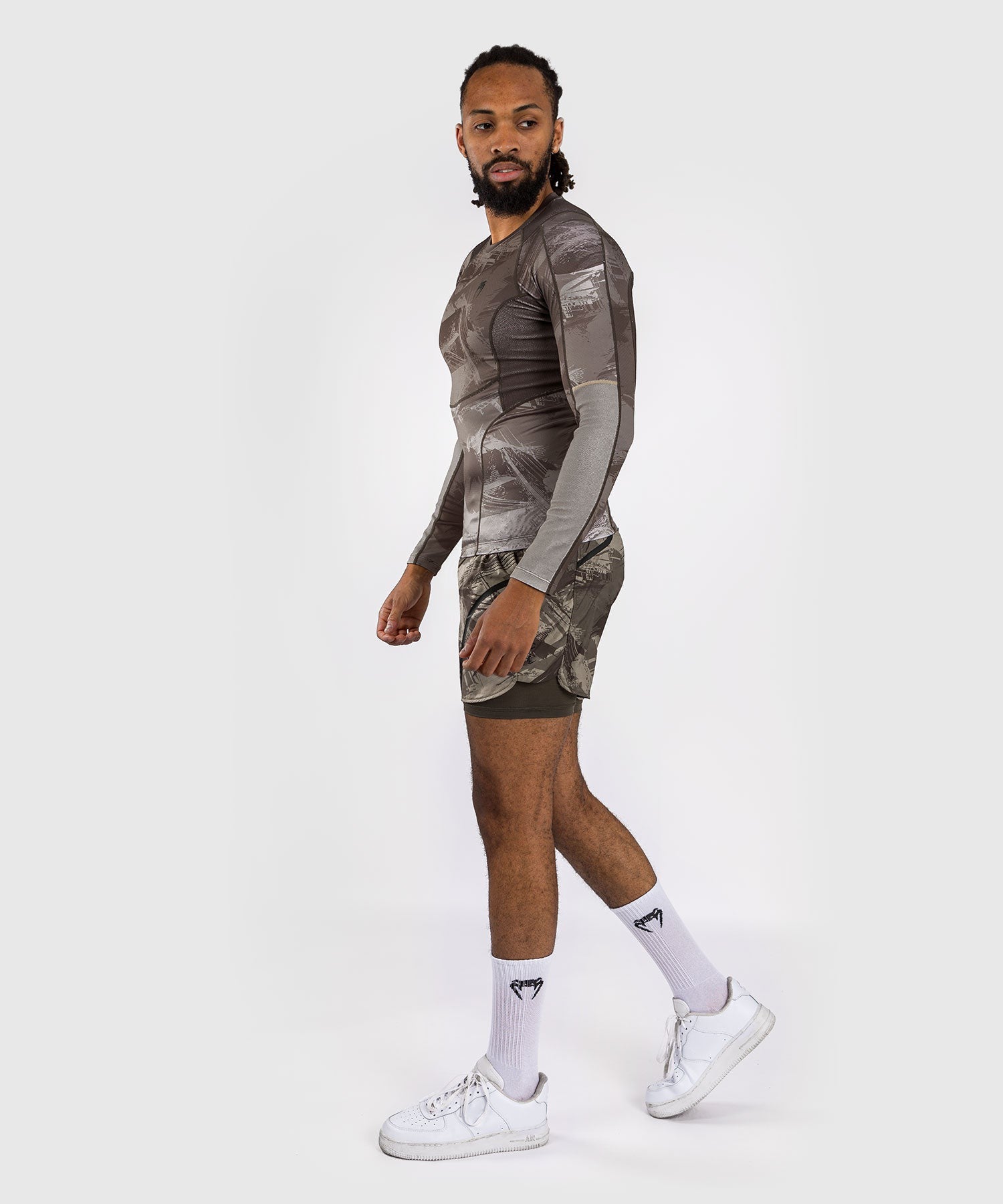 Venum Rashguard Męski Electron 3.0 długi rękaw Sand