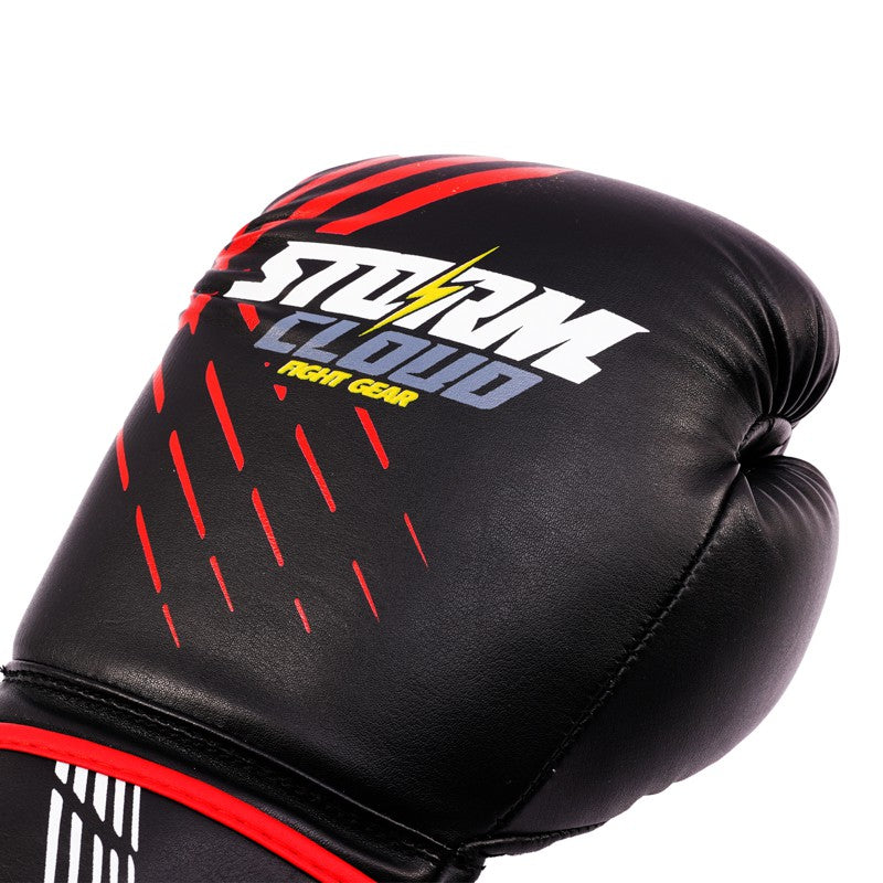 StormCloud Rękawice bokserskie dla dzieci Lynx czarno-czerwone 6oz