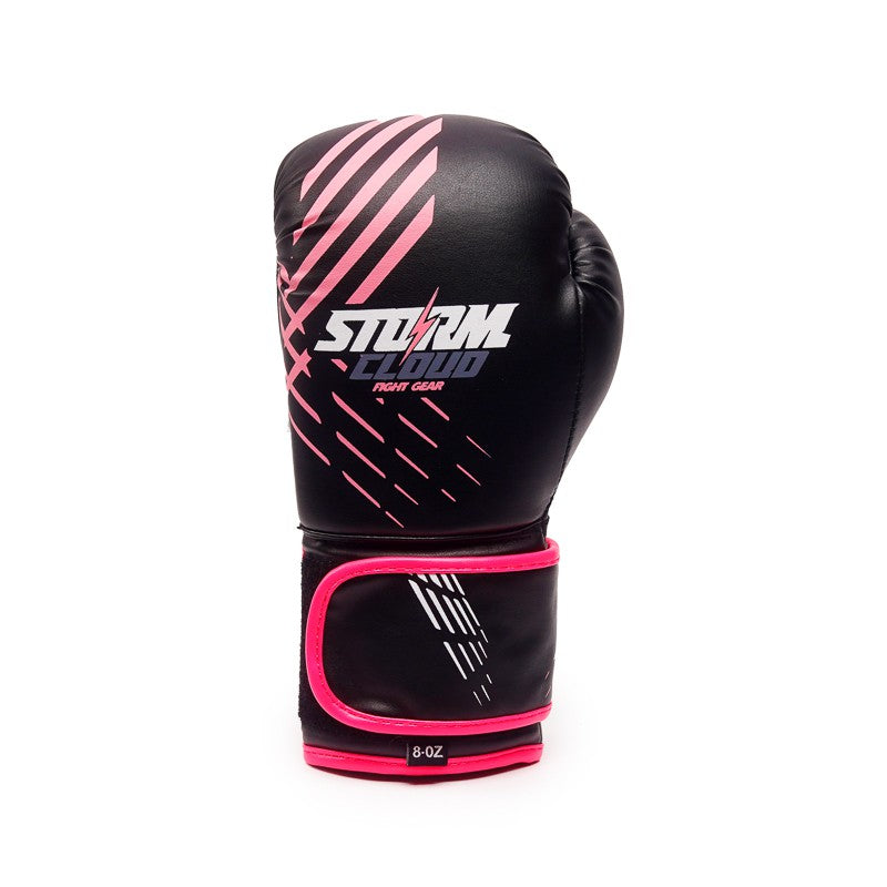 StormCloud Rękawice bokserskie dla dzieci Lynx czarno-różowe 6oz