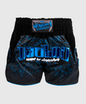 Venum Attack Spodenki do Muay Thai Czarno-Niebieskie