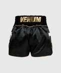 Venum Attack Spodenki do Muay Thai Czarno-Zielone