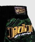 Venum Attack Spodenki do Muay Thai Czarno-Zielone