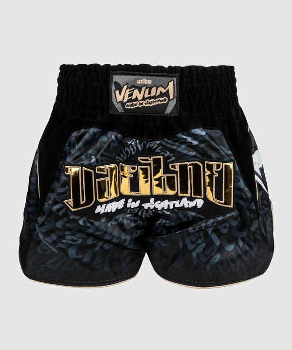 Venum Attack Spodenki do Muay Thai Czarno-Szare