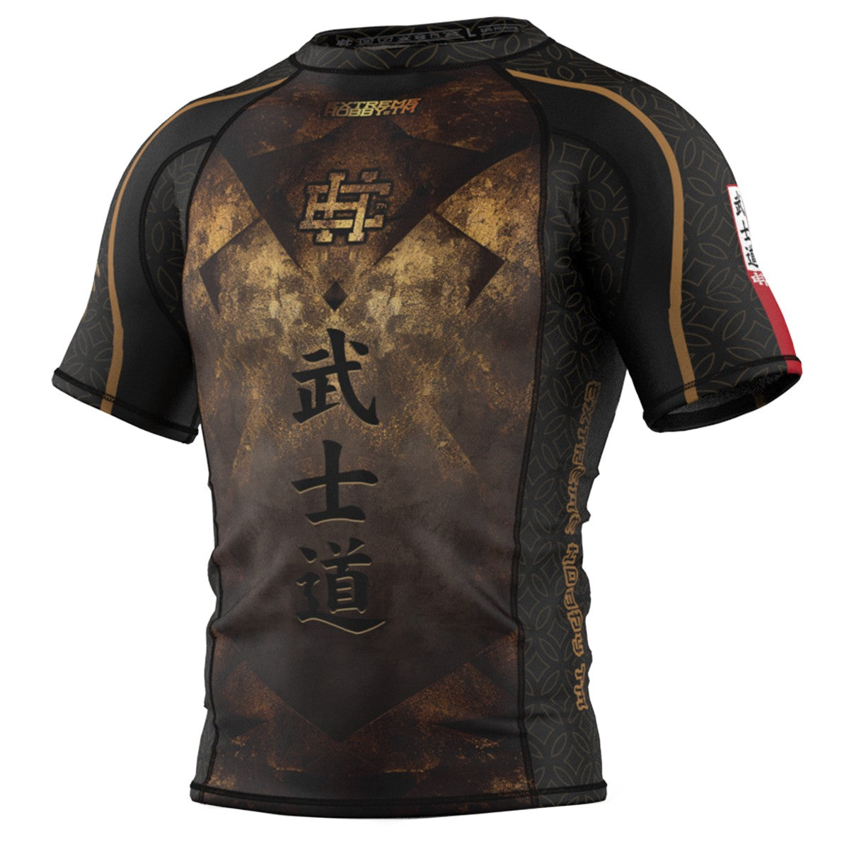 Extreme Hobby Rashguard Męski krótki rękaw BUSHIDO