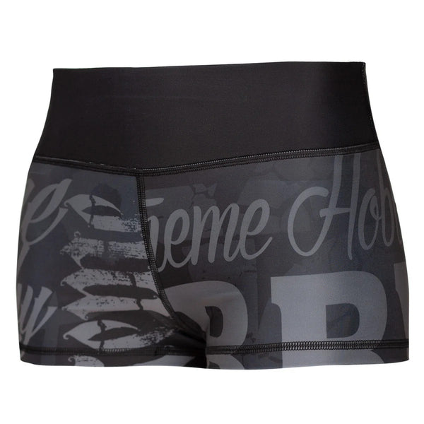 Extreme Hobby Szorty Sportowe Damskie LETTERS Czarne