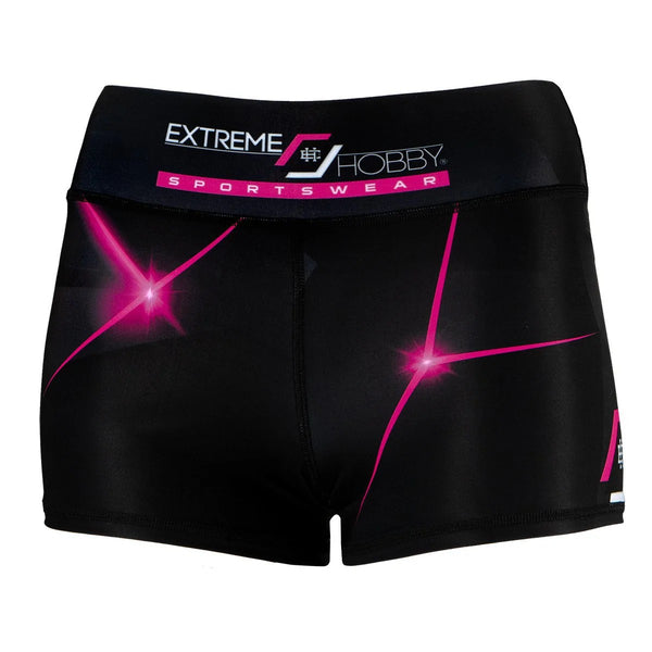 Extreme Hobby Szorty Sportowe Damskie MT Sport Czarne/Różowe