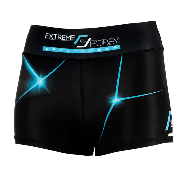 Extreme Hobby Szorty Sportowe Damskie MT Sport Czarne/Turkusowe