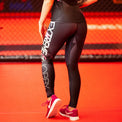 Extreme Hobby Legginsy Sportowe Damskie MT Sport Czarne/Różowe