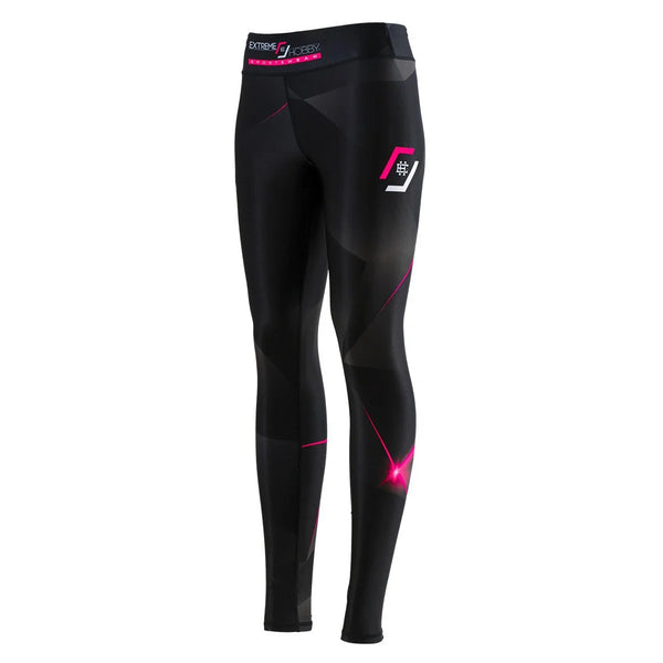 Extreme Hobby Legginsy Sportowe Damskie MT Sport Czarne/Różowe