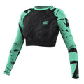 Extreme Hobby Crop Top Damski NEO Długi Rękaw Czarny/Miętowy