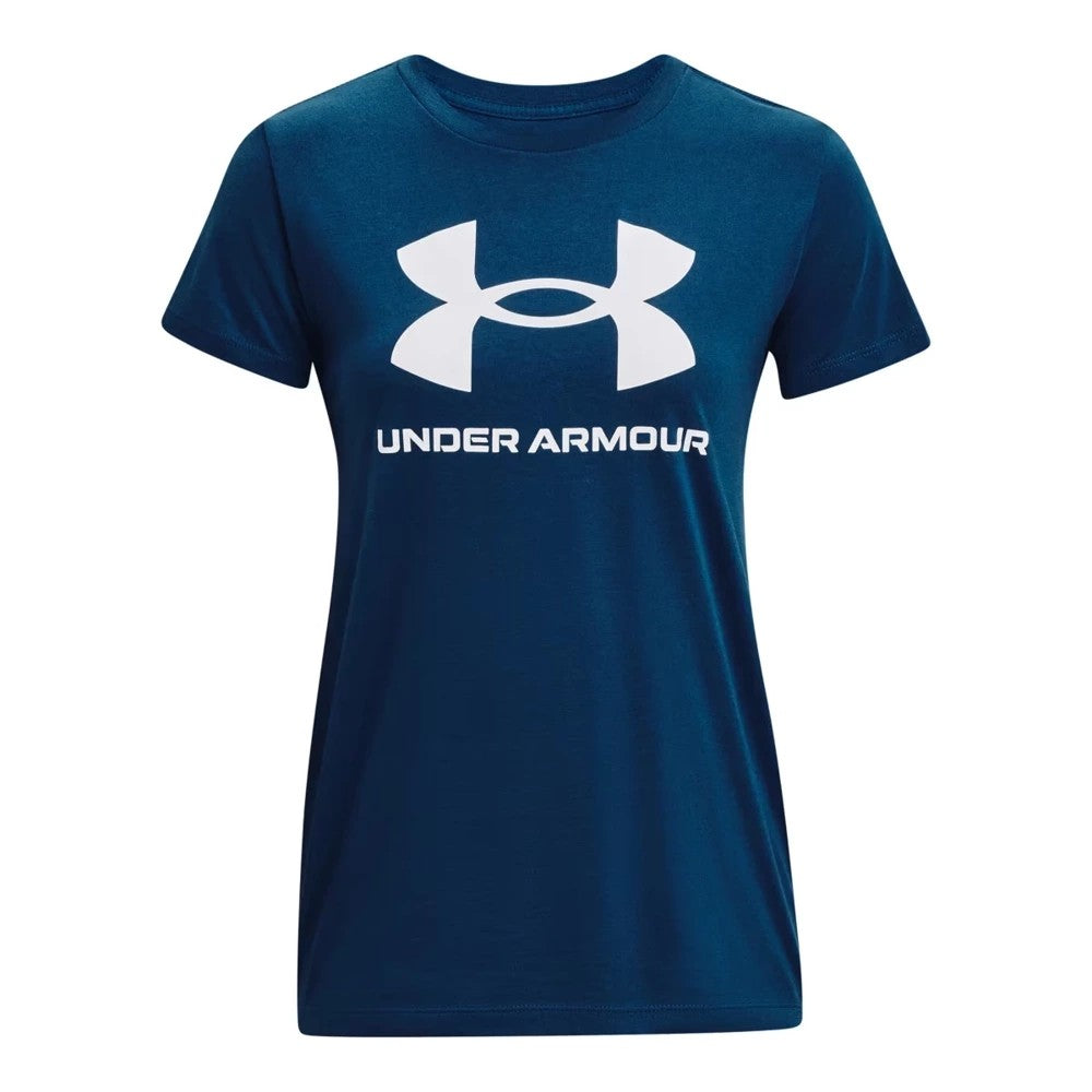Under Armour T-shirt Damski Sportstyle Logo Niebieski
