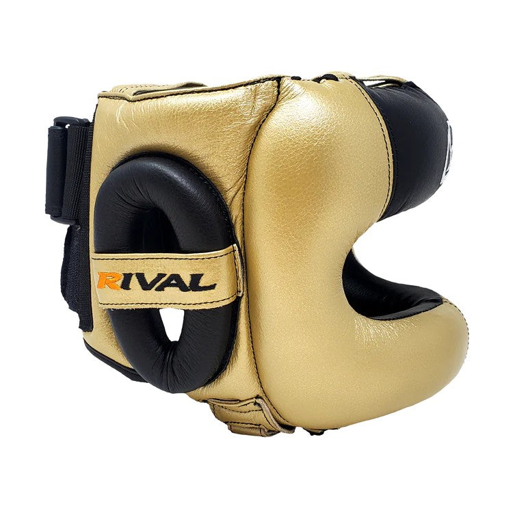 Rival Kask bokserski RHGFS3 z ochroną nosa Face-Saver Złoty/Czarny