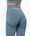 Carpatree Legginsy Bezszwowe Allure Niebieski Melanż