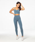 Carpatree Legginsy Bezszwowe Allure Niebieski Melanż