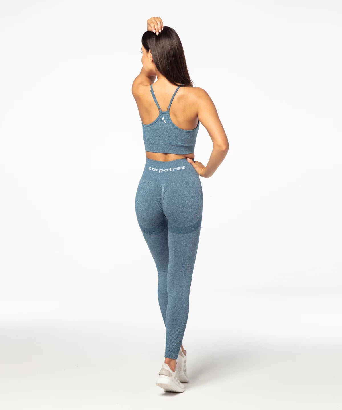 Carpatree Legginsy Bezszwowe Allure Niebieski Melanż