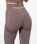 Carpatree Legginsy Bezszwowe Allure Brązowy Melanż