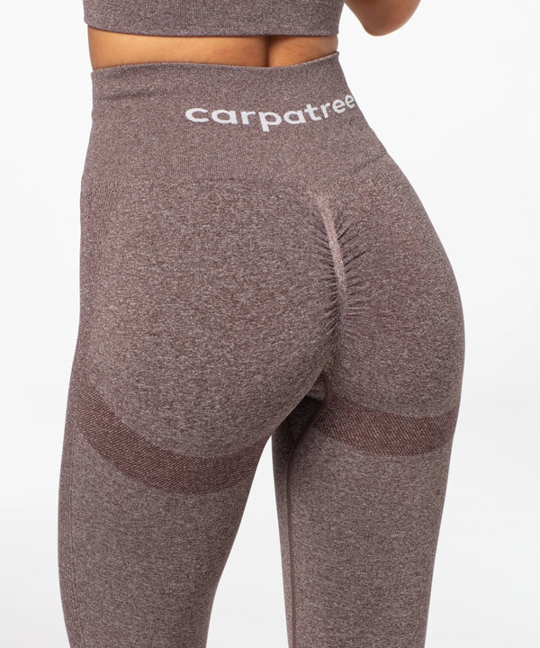 Carpatree Legginsy Bezszwowe Allure Brązowy Melanż