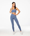 Carpatree Legginsy Bezszwowe Vibe wysoki stan Niebieskie