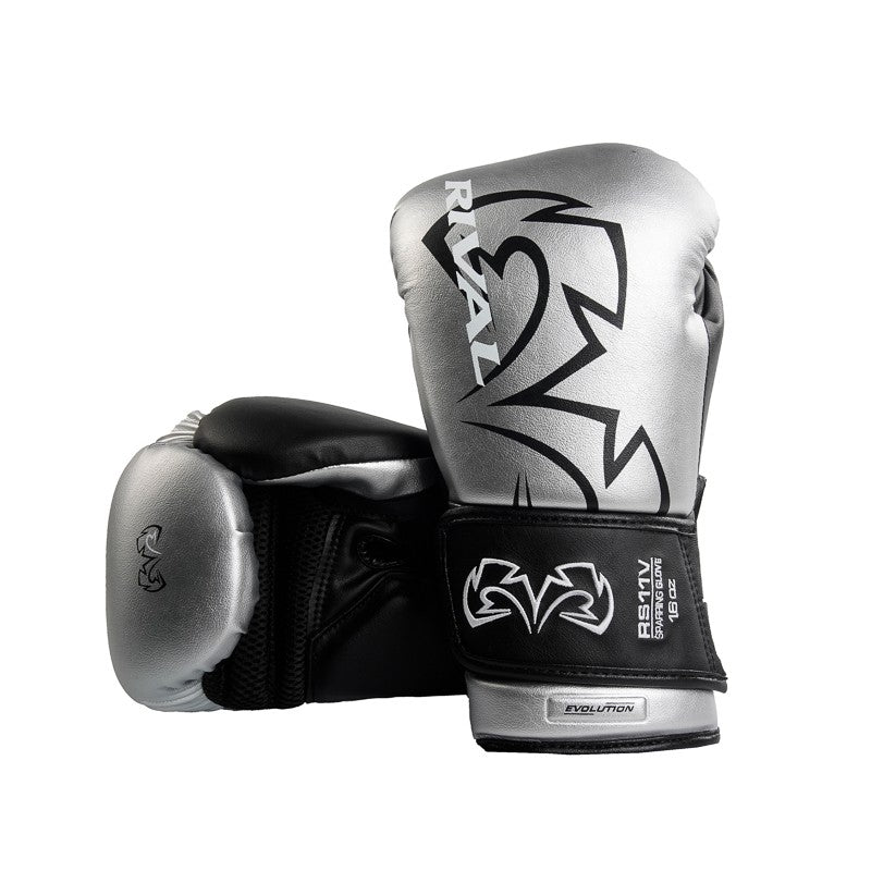 Rival Rękawice Bokserskie Sparingowe RS11V Evolution Srebrne
