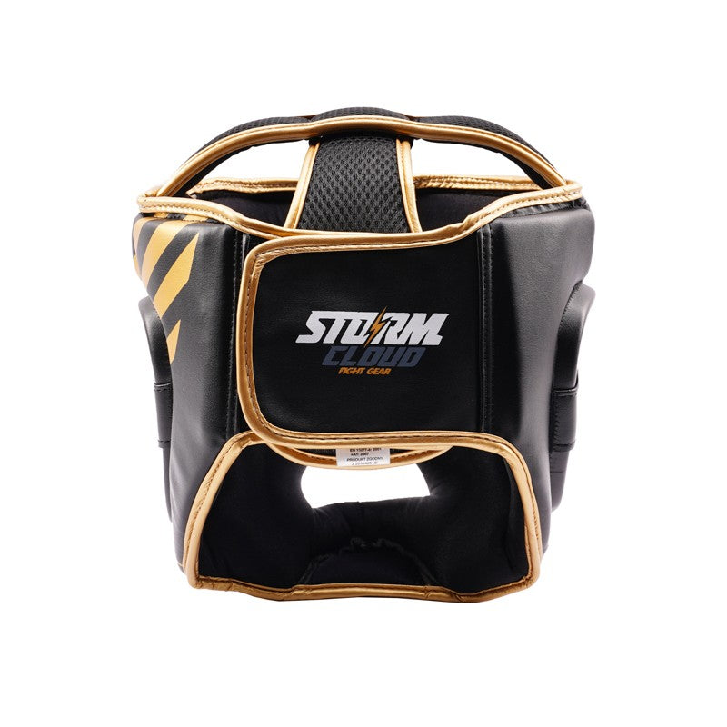 StormCloud Kask Bokserski dla dzieci Lynx Czarno-Złoty