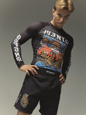 MANTO Rashguard Męski z Długim Rękawem TIGERS Czarny
