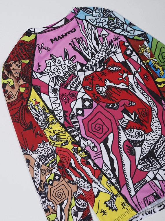 MANTO Rashguard Męski z Długim Rękawem WICKY Kolorowy