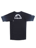 MANTO Rashguard Męski Krótki Rękaw RANK Czarny
