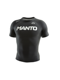 MANTO Rashguard Męski Krótki Rękaw RANK Czarny