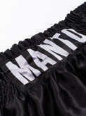 MANTO Spodenki MUAY THAI DUAL Czarne/Srebrne