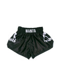 MANTO Spodenki MUAY THAI DUAL Czarne/Srebrne