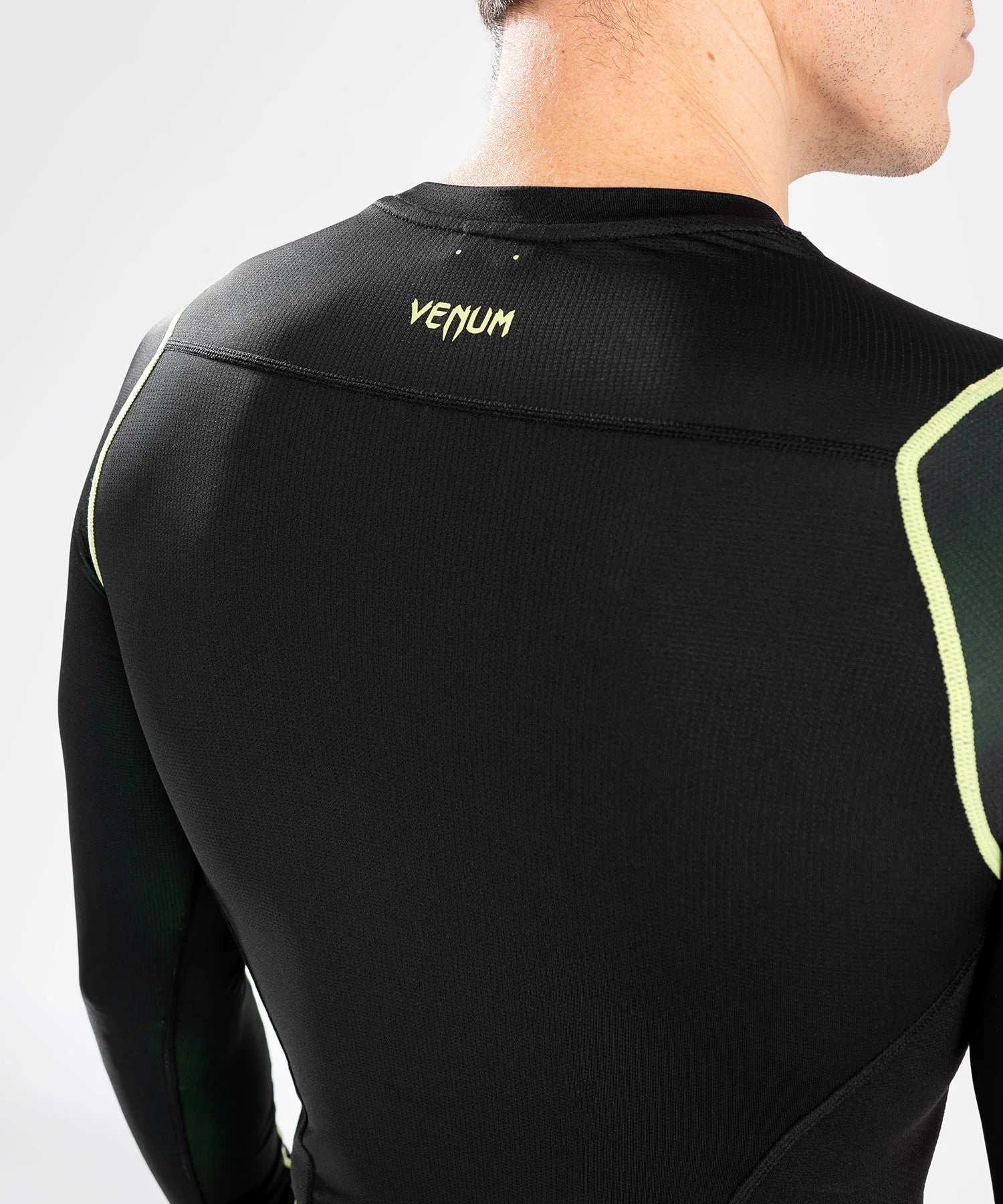 Venum Fusion 2.0 Rashguard Męski Długi Rękaw Czarny/Żółty