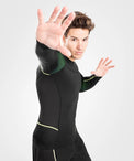 Venum Fusion 2.0 Rashguard Męski Długi Rękaw Czarny/Żółty