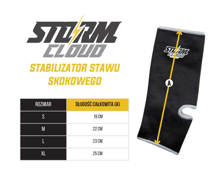 StormCloud Elastyczny stabilizator stawu skokowego Czerwony