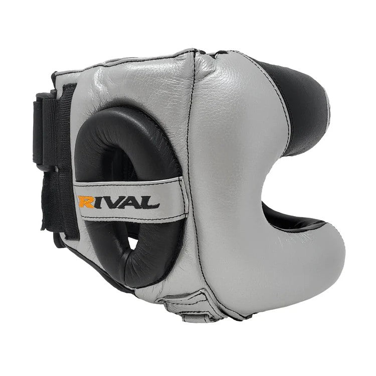 Rival Kask bokserski RHGFS3 z ochroną nosa Face-Saver Srebrny